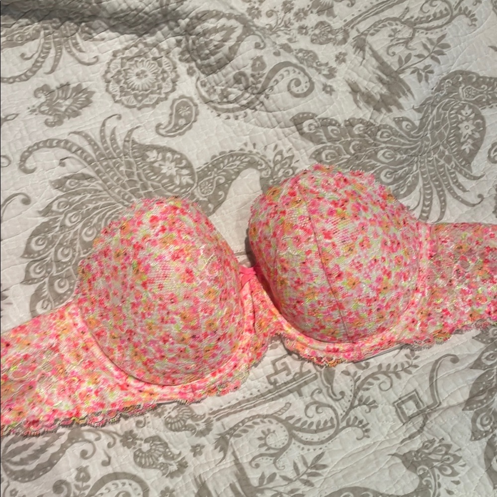 Victoria secret pink floral bra